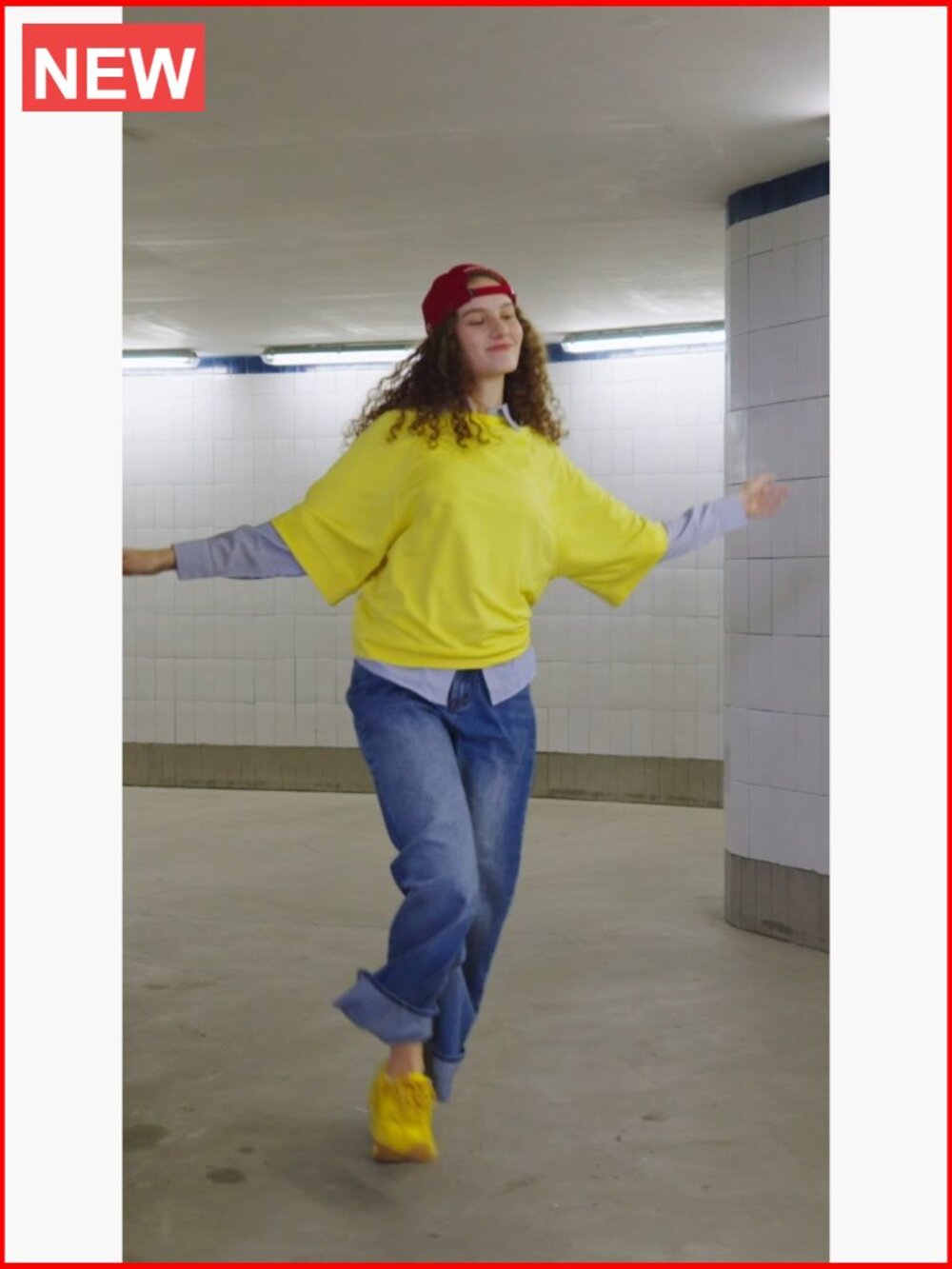 Oversized Half Sleeve Crew Neck Boxy Tee Tunic Top - Picture 7 of 7